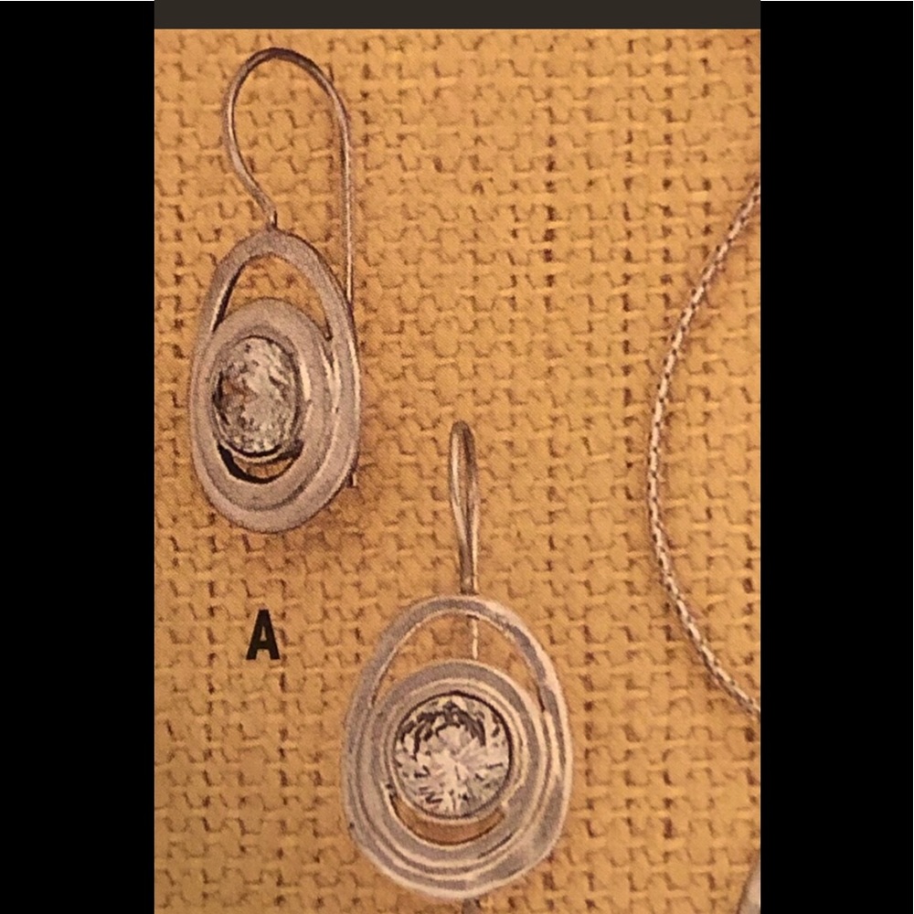 Silpada Sterling Silver and Zirconia Earrings
